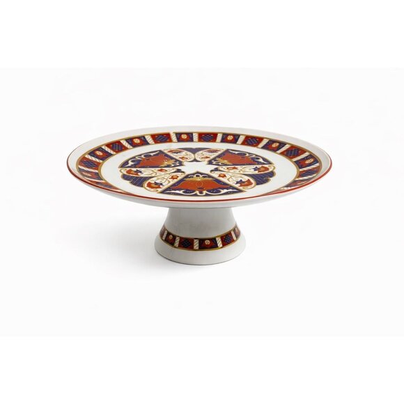 Seymour Mann Other - Pedestal Cake Plate Imari Seymour Mann Derbyshire Footed Replacement China